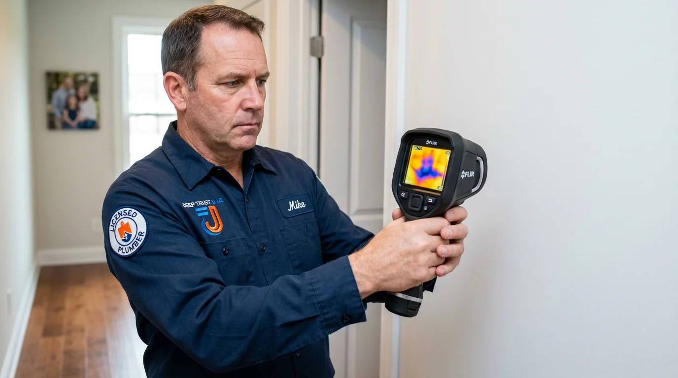 Thermal imaging leak detection by Johns Plumbing LLC in Tomahawk